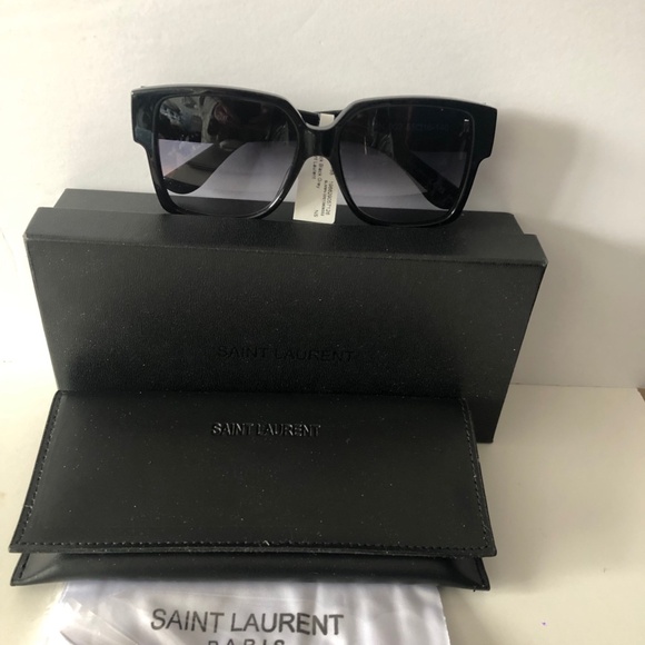 SAINT LAURENT 55MM Oversized Square Sunglasses black main image 9